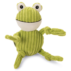 Hunde-Plüschspielzeug Ripped Frog Froggi grün, Breite: ca. 11 cm, Länge: ca. 33 cm