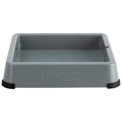 LickiMat® Schleckmatten-Erweiterung Indoor Keeper grey, Maße: ca. 5,5 x 26 x 26 cm