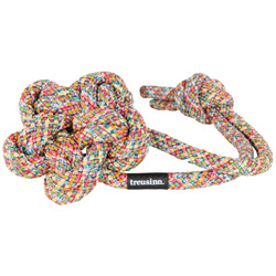 treusinn. Hundespielzeug Bloomy Rainbow bunt, Gr. L, Länge: ca. 38 cm, Durchmesser:  ca. 11 cm