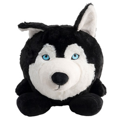 WOLTERS Hunde-Plüschspielzeug Henry Husky schwarz-weiß, Gr. 23 cm, Durchmesser:  ca. 23 cm