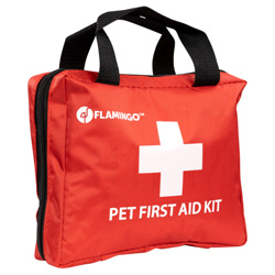 Hunde Erste-Hilfe-Set First Aid rot, Maße: ca. 20 x 15 x 6 cm