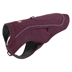 Ruffwear Hundemantel Overcoat Fuse™ Jacket purple rain, Gr. M, Rückenlänge: ca. 57,5 cm, Halsumfang: ca. 56 cm