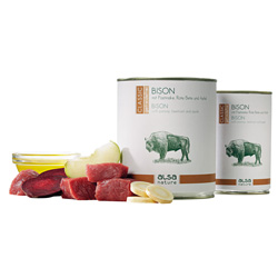 alsa-nature Bison mit Pastinake, Rote Bete & Apfel, Anzahl: 400 g, 400 g, Hundefutter nass