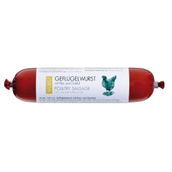 alsa-nature Geflügelwurst mit Reis, 6 x 800 g, Hundefutter