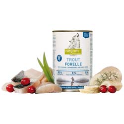 isegrim® RIVER Forelle mit Pastinaken, Cranberries & Wildkräutern, Anzahl: 400 g, 400 g, Hundefutter nass