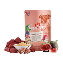 alsa-nature FOODLOVE Lamm mit Amarant, Topinambur & Feige, Anzahl: 6 x 300 g, 300 g, Hundefutter