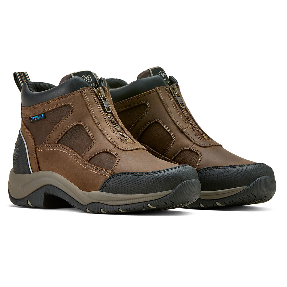 Ariat Dames boots WMS Terrain Zip Waterproof Boot, bruin, Maat: 39