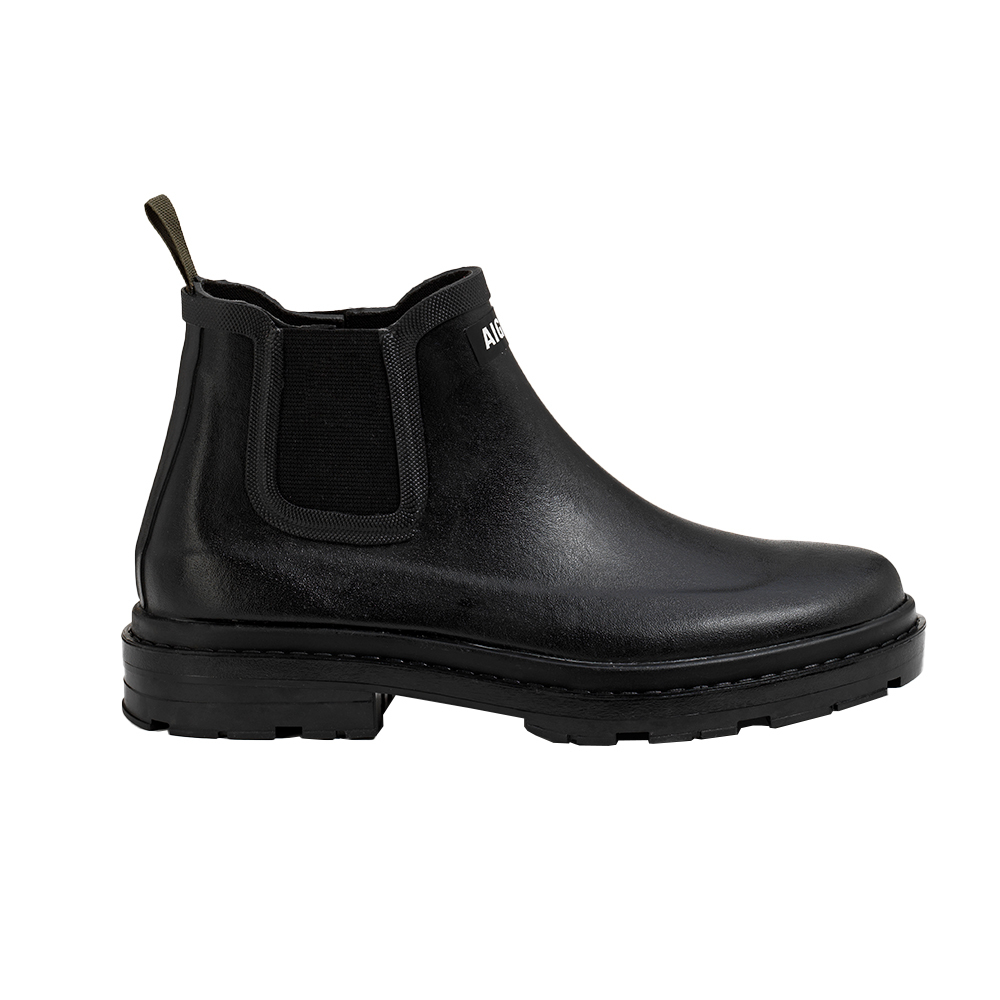 Aigle Damen Stiefeletten Chelsea Rain noir, Gr. 36