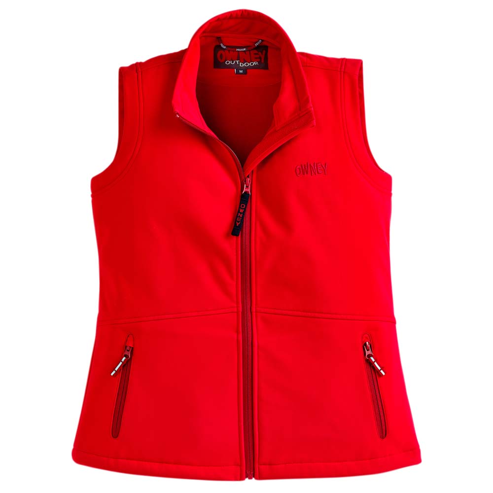 OWNEY Dames Softshell-vest Basic Vest, rood, Maat: L