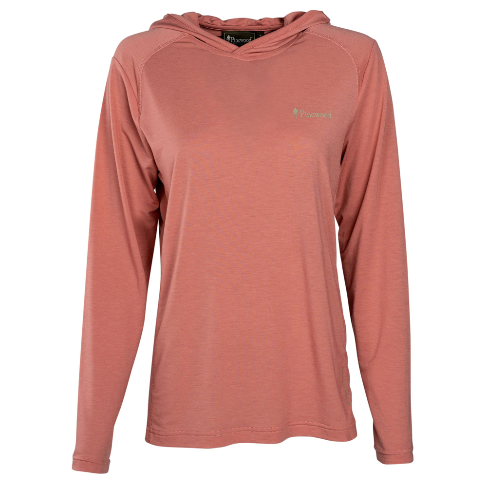 Pinewood® Trui Naturesafe Function L/S T-shirt Ws, brick pink, Maat: XXL