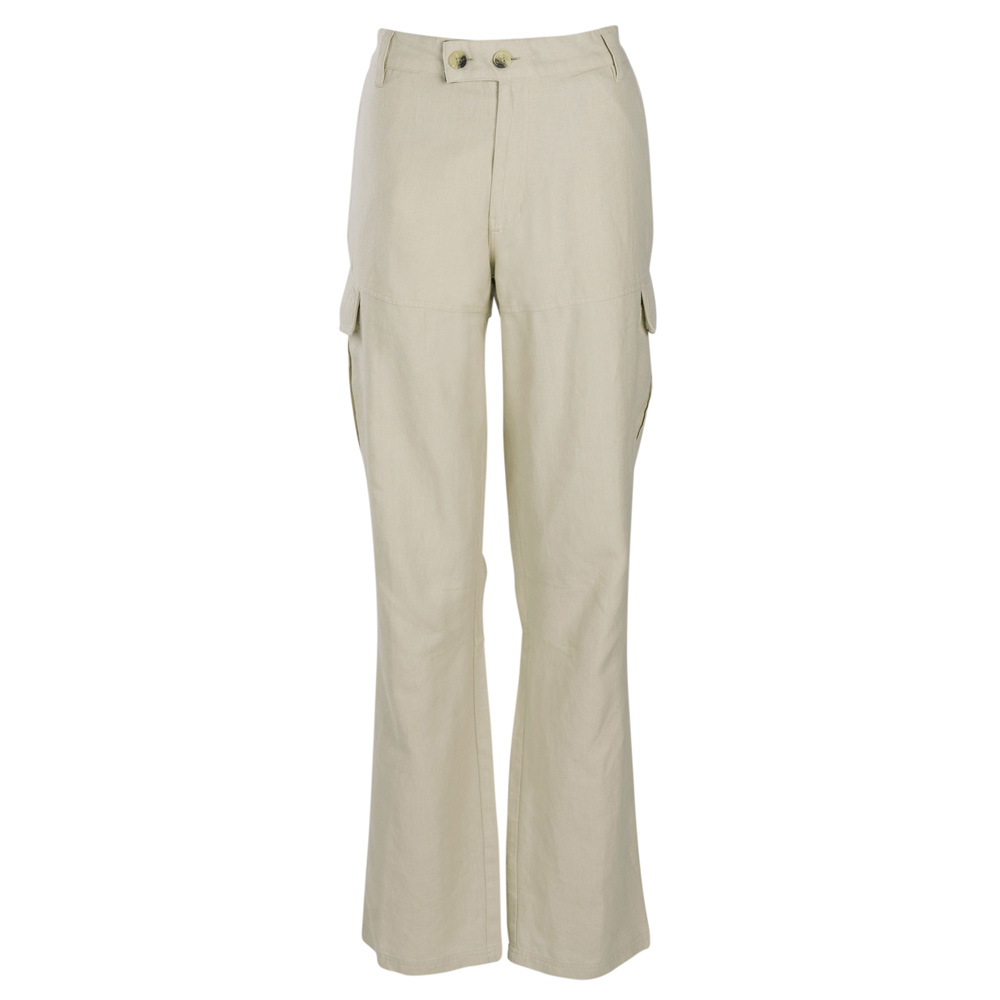 Pinewood® Damesbroek ”Värnamo Naturesafe Linen Trousers Ws”, linen beige, Maat: 34