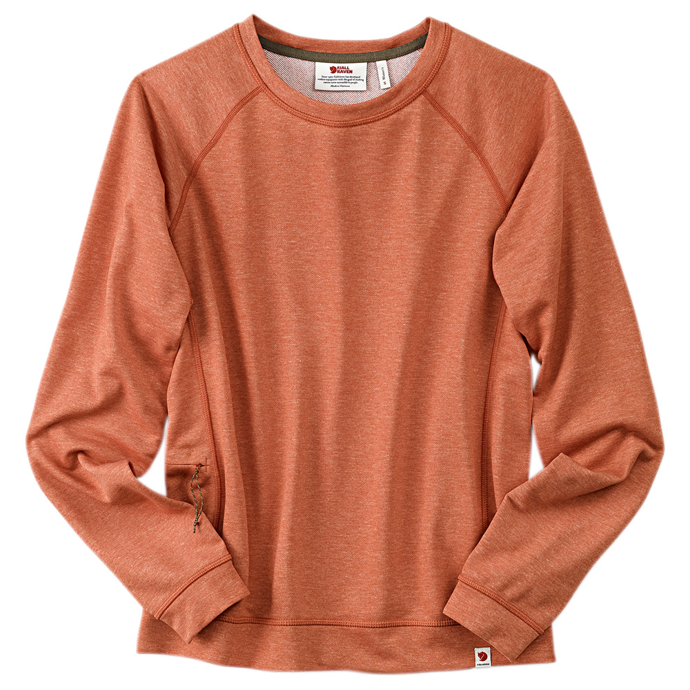 Fjällräven Dames Trui High Coast Lite Sweater W, oranje-rood, Maat: XS