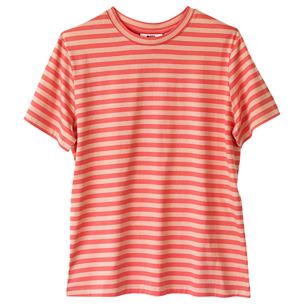 Fjällräven Dames T-Shirt Striped T-Shirt W, rood-roze, Maat: S