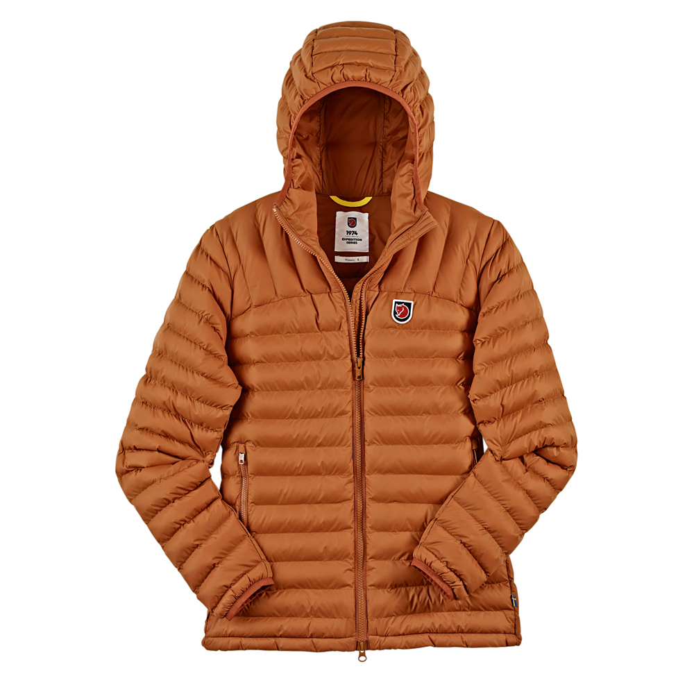 Fjällräven Damesjas Expedition Lätt Hoodie, terracotta-bruin, Maat: L