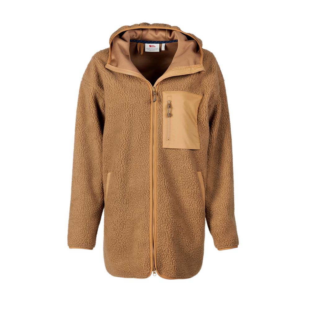 Fjällräven Fleecejas Vardag Pile Fleece Long W, boekweit bruin, Maat: L