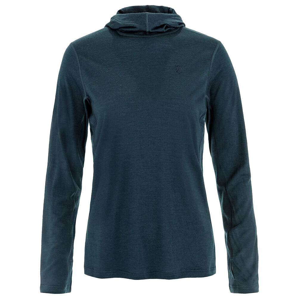 Fjällräven Damen Pullover Abisko Wool Hoodie W dark navy, Gr. XL