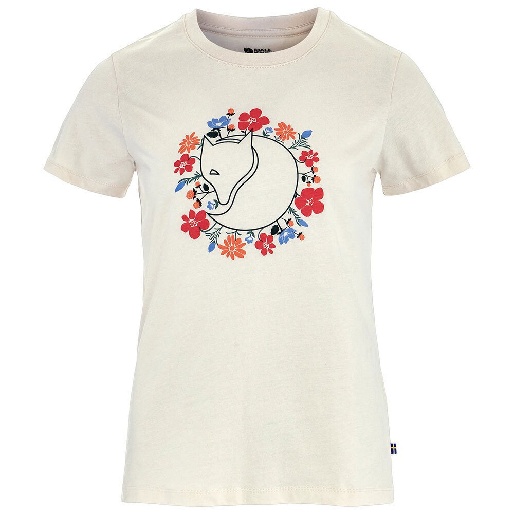 Fjällräven Damen T-Shirt Fjällblomster Fox T-Shirt W chalk white, Gr. M