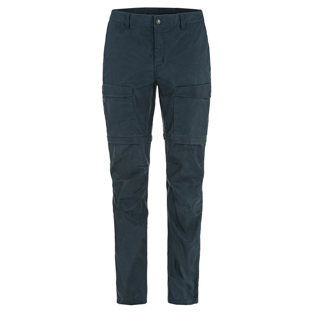 Fjällräven Trekkinghose Abisko Hybrid Trail Trousers Zip-off W navy, Gr. 46/S