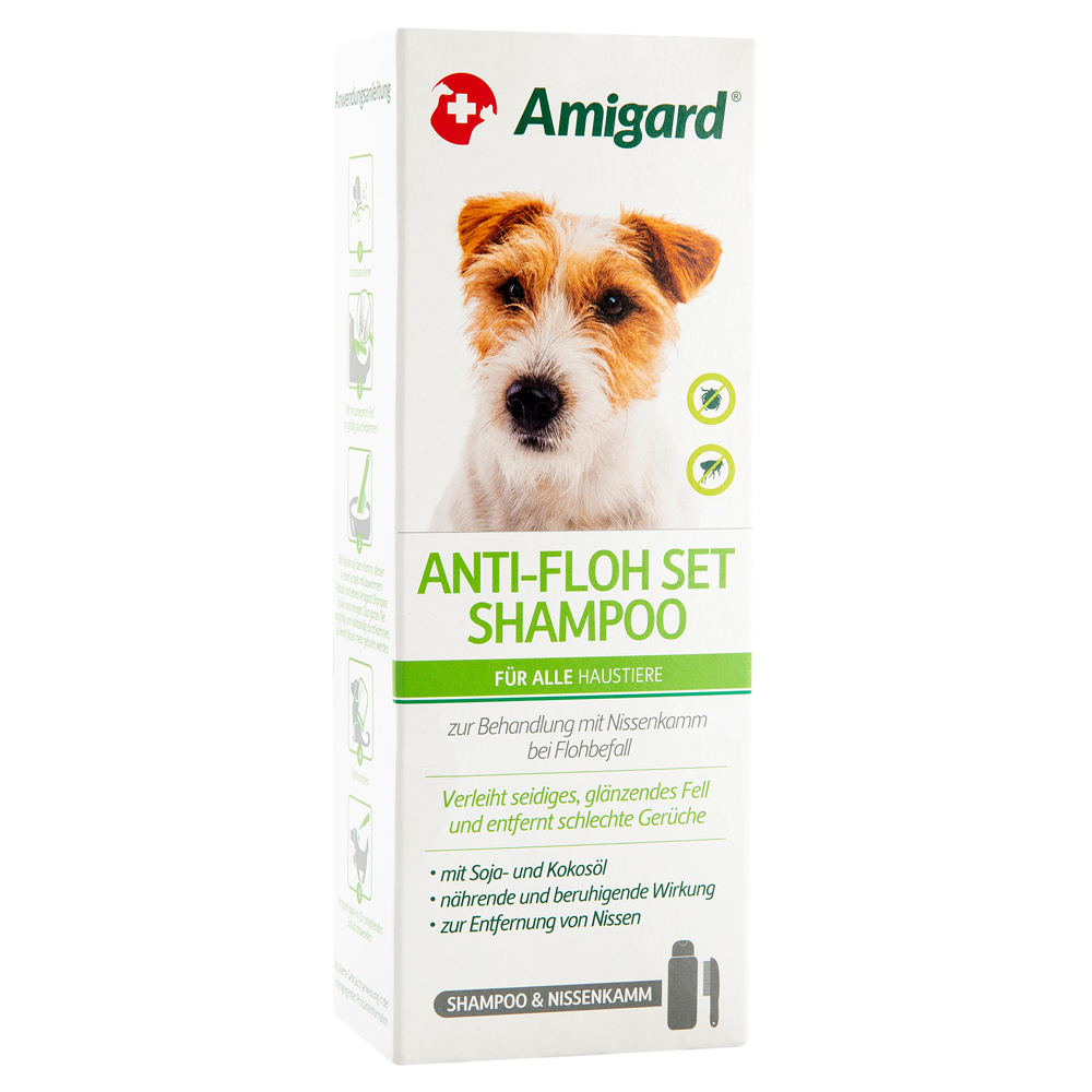 Amigard Anti-Floh Set Shampoo & Nissenkamm