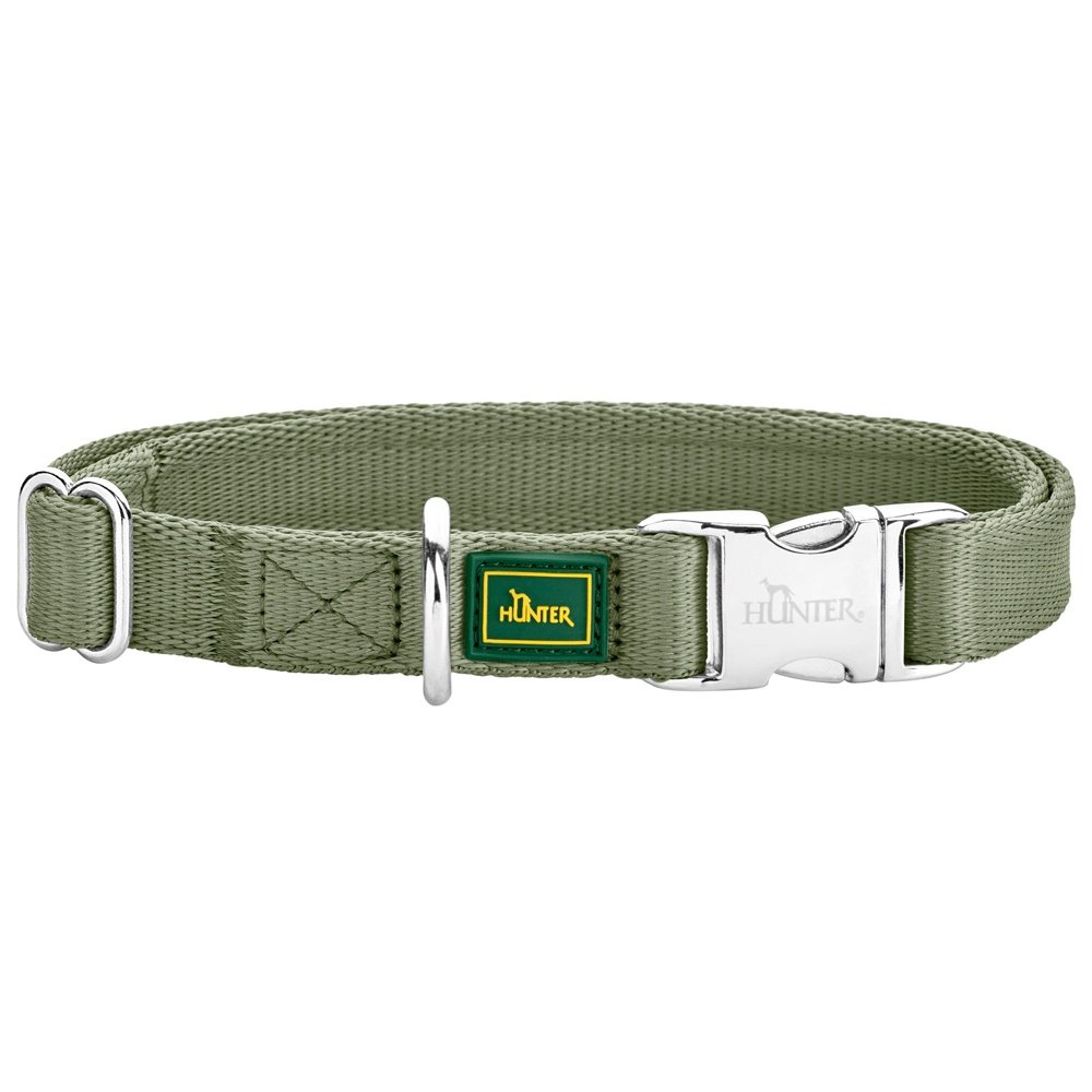 HUNTER Hondenhalsband Inari, groen, Maat: M