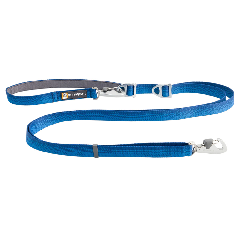 Ruffwear Führleine Switchbak Leash blue pool, Breite: ca. 2 cm, Länge: ca. 79 - 210 cm