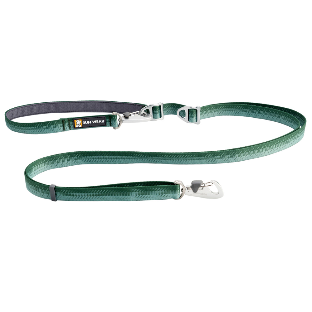 Ruffwear Führleine Switchbak Leash river rock green, Breite: ca. 2 cm, Länge: ca. 79 - 210 cm
