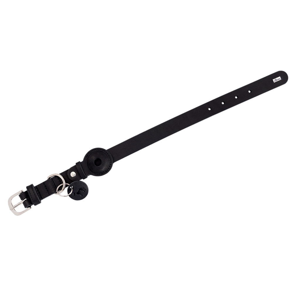 HUNTER Hondenhalsband met Apple AirTag-houder Viborg, zwart