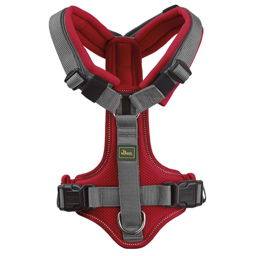 HUNTER Hondentuigje Maldon Up, rood/grijs