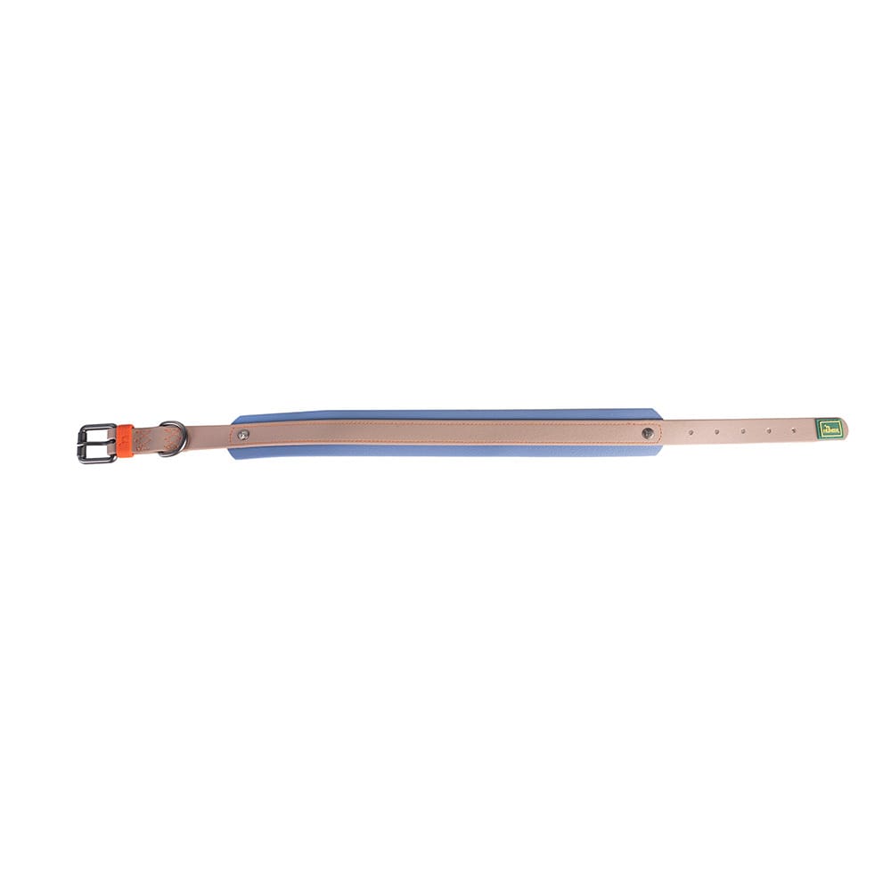 HUNTER Hunde-Halsband Havanna taupe/rauchblau, Gr. 50, Breite: ca. 3,5 cm, Länge: ca. 37 - 45 cm