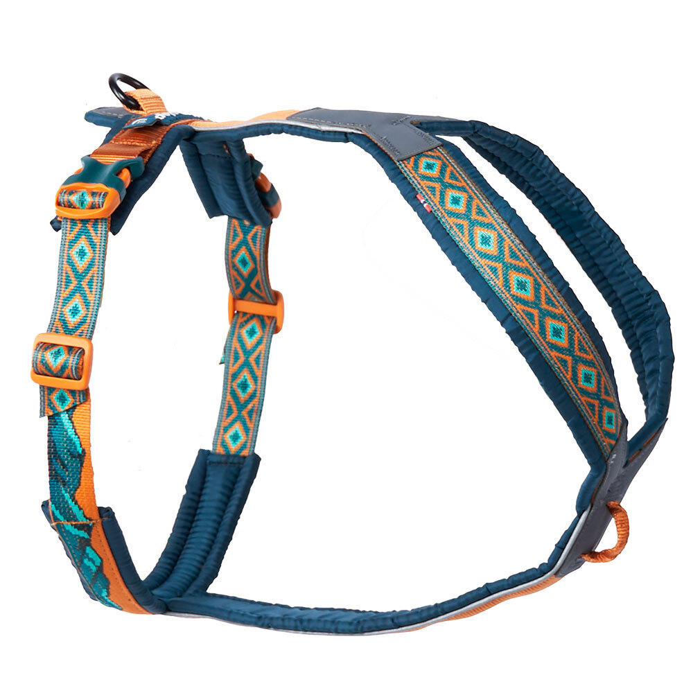 Non-stop dogwear® Hondentuigje Line Harness 5.0 Rachel Pohl Edition, blauw, Maat: 7