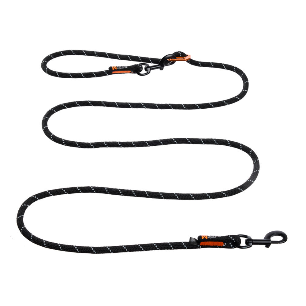 Non-stop dogwear Hundeleine Rock adjustable leash schwarz, Länge: ca. 2,5 m, Durchmesser: ca. 10 mm