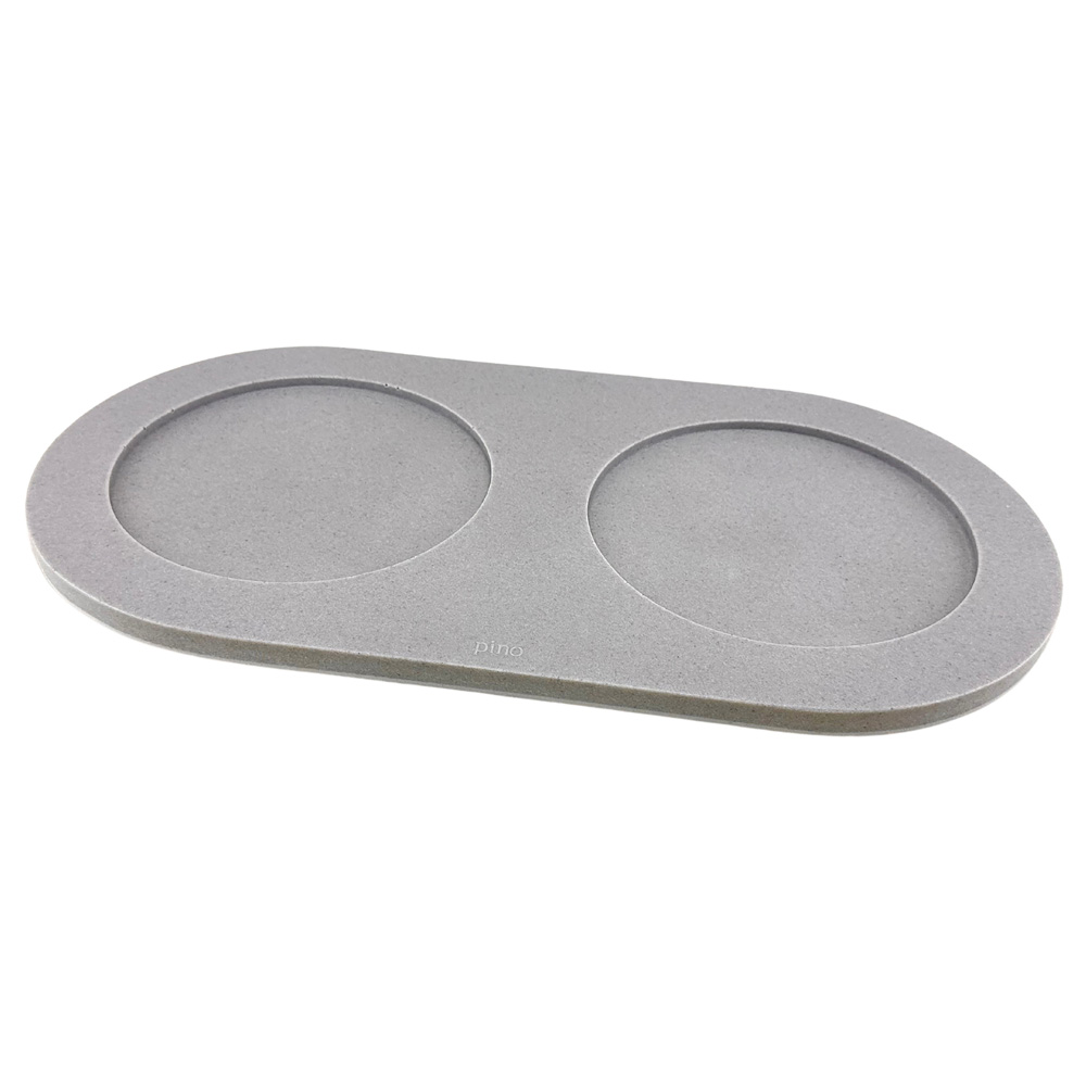 pino Voerbak-onderlegger Serving Tray Zand, dolphin grey solid, Maat: L