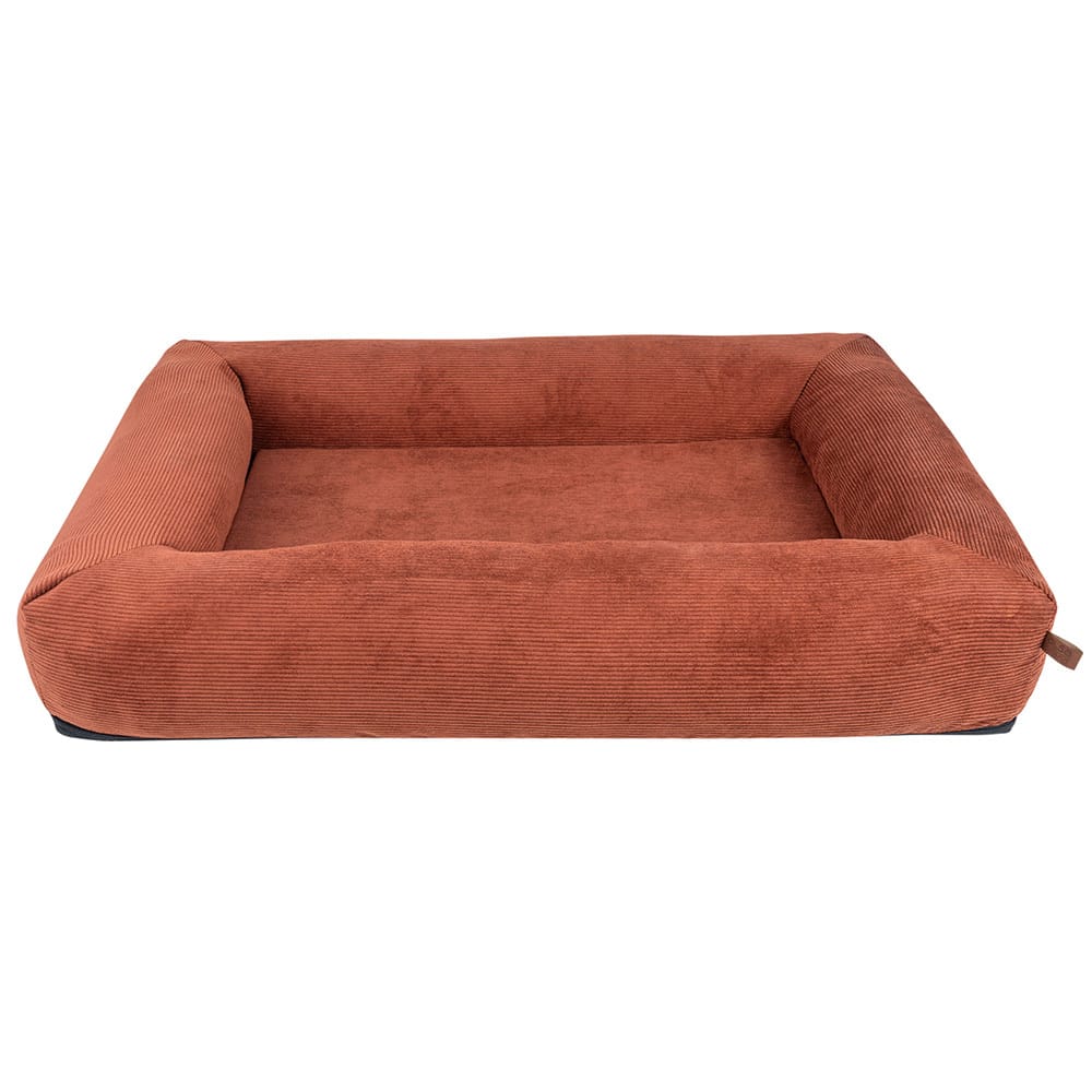 alsa-brand Hondenbed Cosy Cord, terracotta bruin, Maat: 1