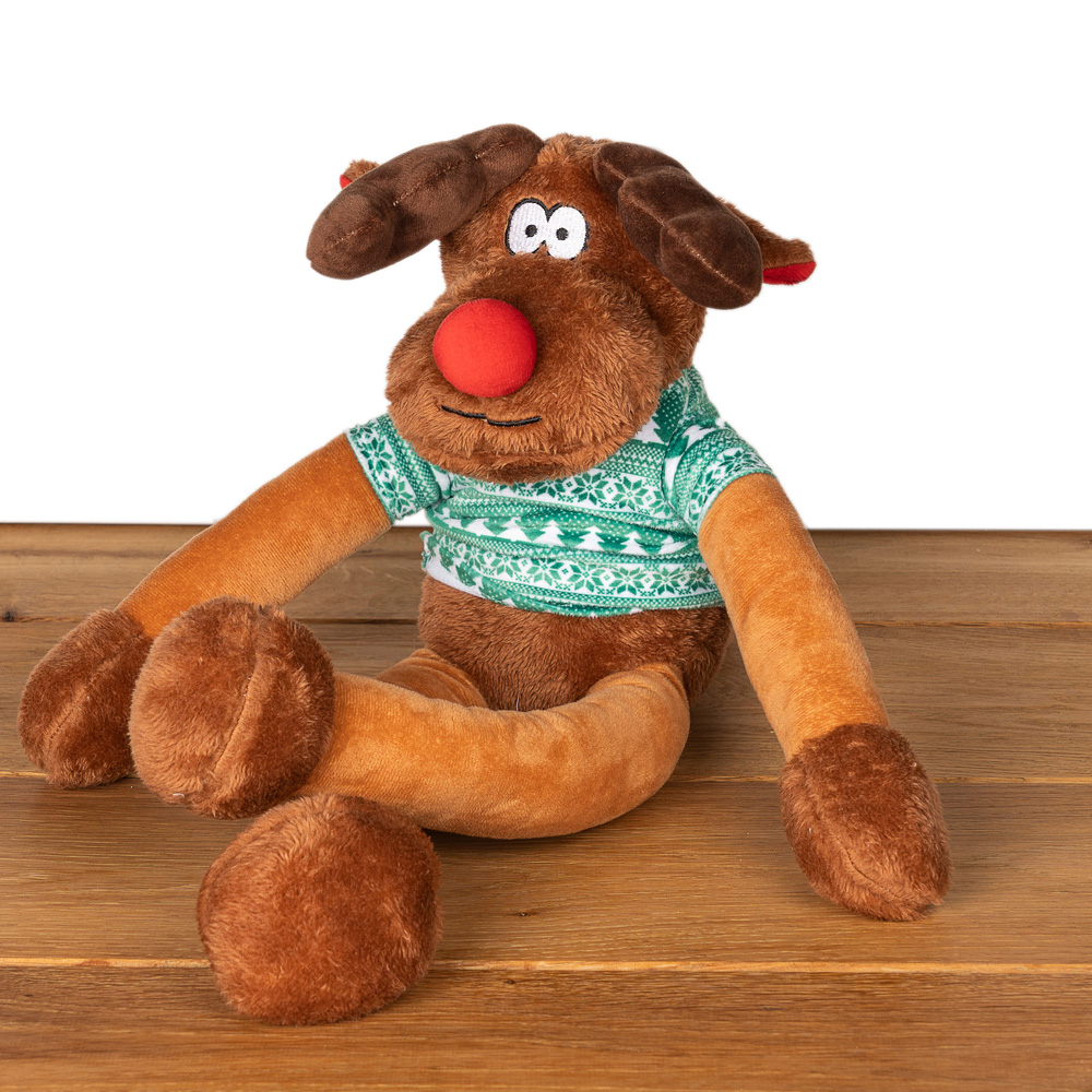 Honden knuffel Rodney Reindeer, bruin