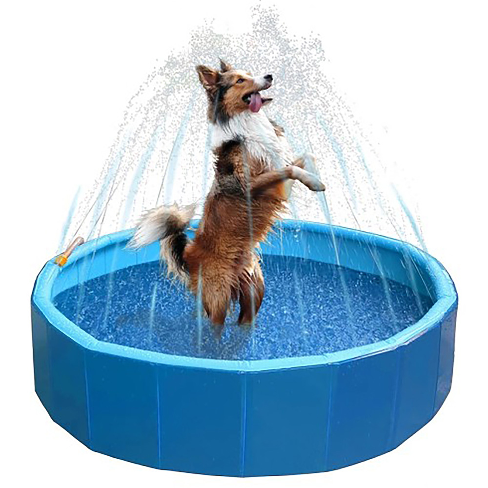 Hundepool Splash Sprinkler Pool blau, Höhe: ca. 30 cm, Durchmesser: ca. 120 cm