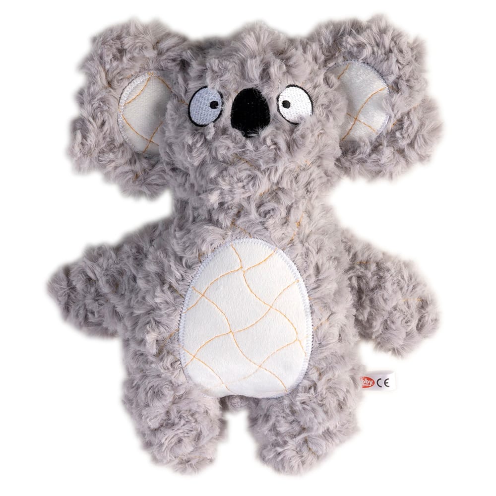 Hunde-Plüschspielzeug Koala grau-weiß, Länge: ca. 27 cm