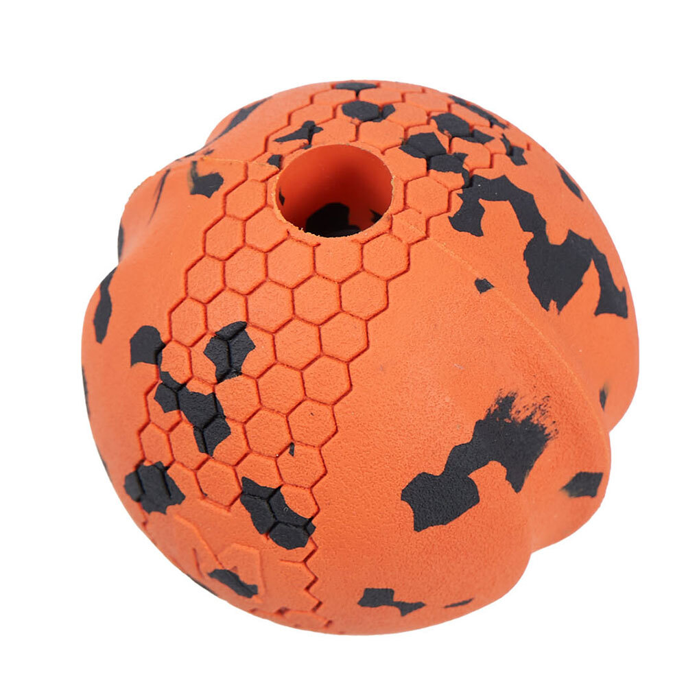 Non-stop dogwear Hunde-Gummiball Dog Ball black/orange, Maße: ca. 6 x 6 cm