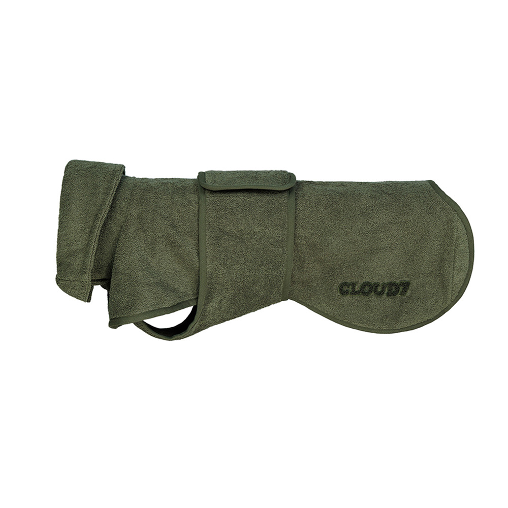 Cloud7® Honden badjas Wannsee, groen, Maat: 12