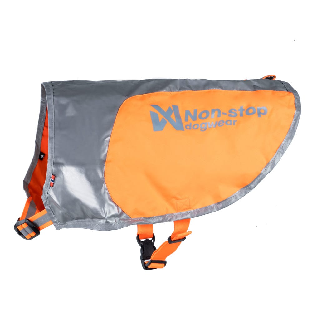 Non-stop dogwear Hundeweste Reflection blanket orange/silver, Gr. L, Rückenlänge: ca. 55 - 63 cm