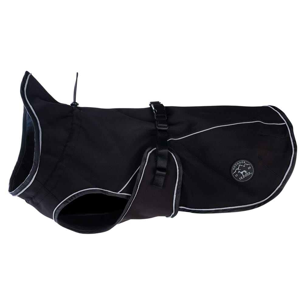 HUNTER Hondenjas Uppsala Softshell, zwart, Maat: 35