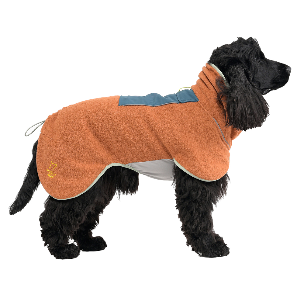 WOOLLY WOLF Honden fleecetrui Alpha 360, terracotta mix