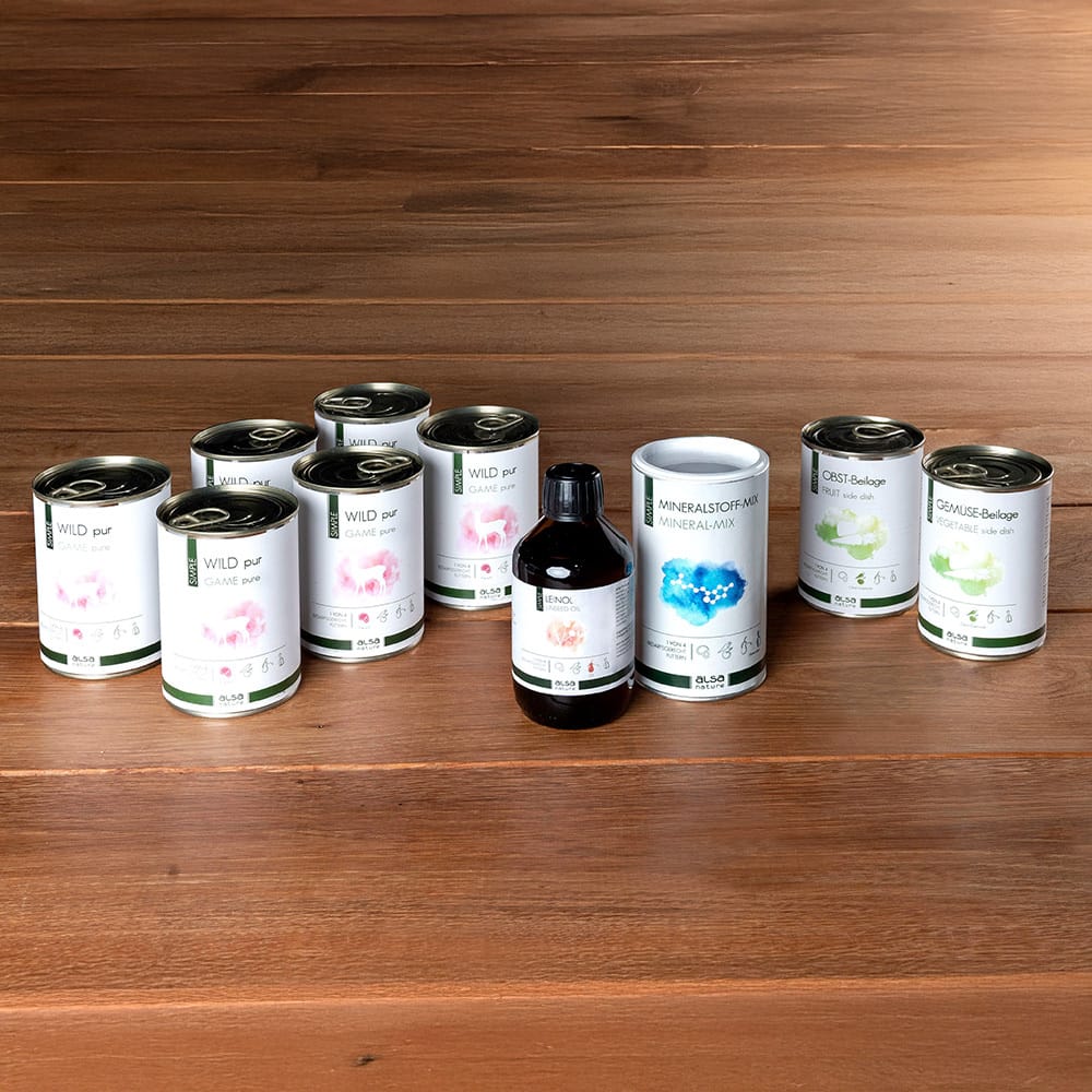 alsa-nature SIMPLE Starterpaket Wild, Hundefutter nass