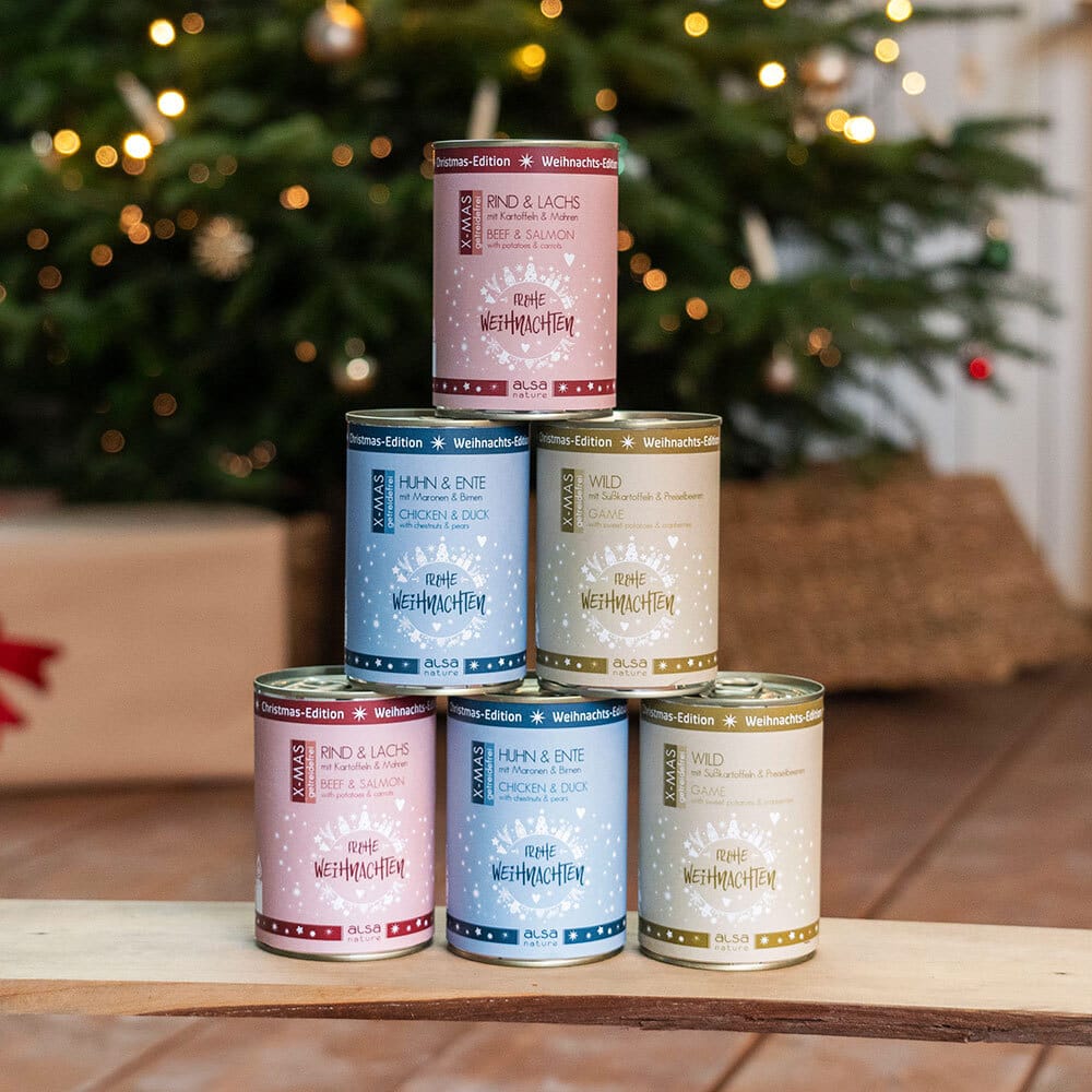 Alsa-nature XMAS Blikmenu-mix, 400 g, Aantal: 6 x 400 g