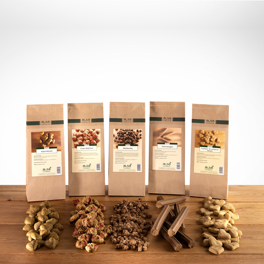 alsa-nature Jubiläums-Schlemmerpaket Kuchen-Mix, Hundefutter