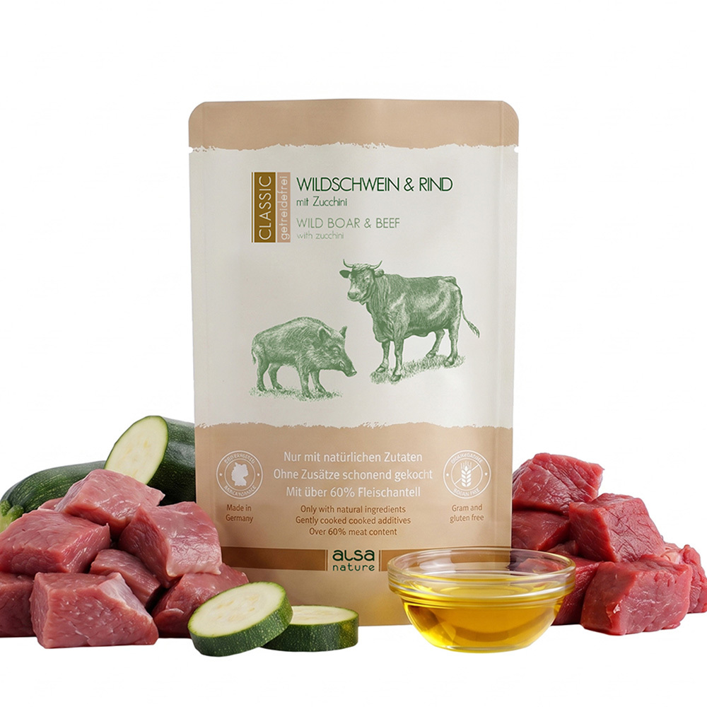 alsa-nature CLASSIC Wildzwijn & Rund met courgette