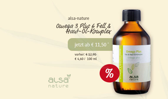 alsa-nature Omega 3 Plus 6 Fell & Haut-Öl-Komplex