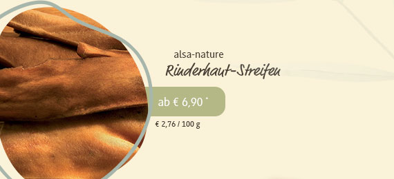 alsa-nature Rinderhaut-Streifen