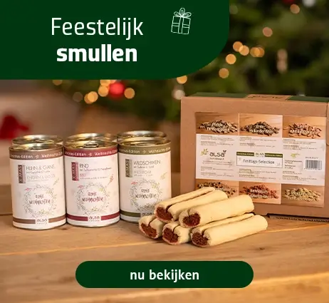 Naar het kerst snackpakket voor honden
