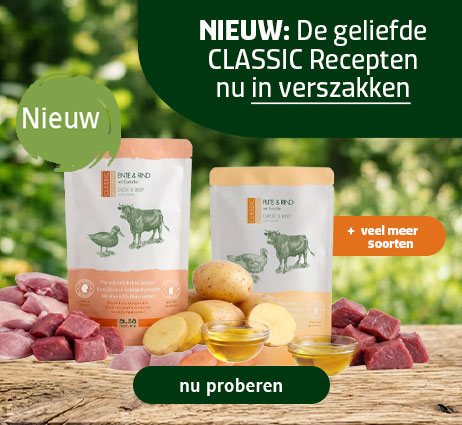 Onze nieuwe alsa-nature CLASSIC verszakken 500g zijn er