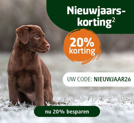 20% korting op een artikel naar keuze ontvangen
